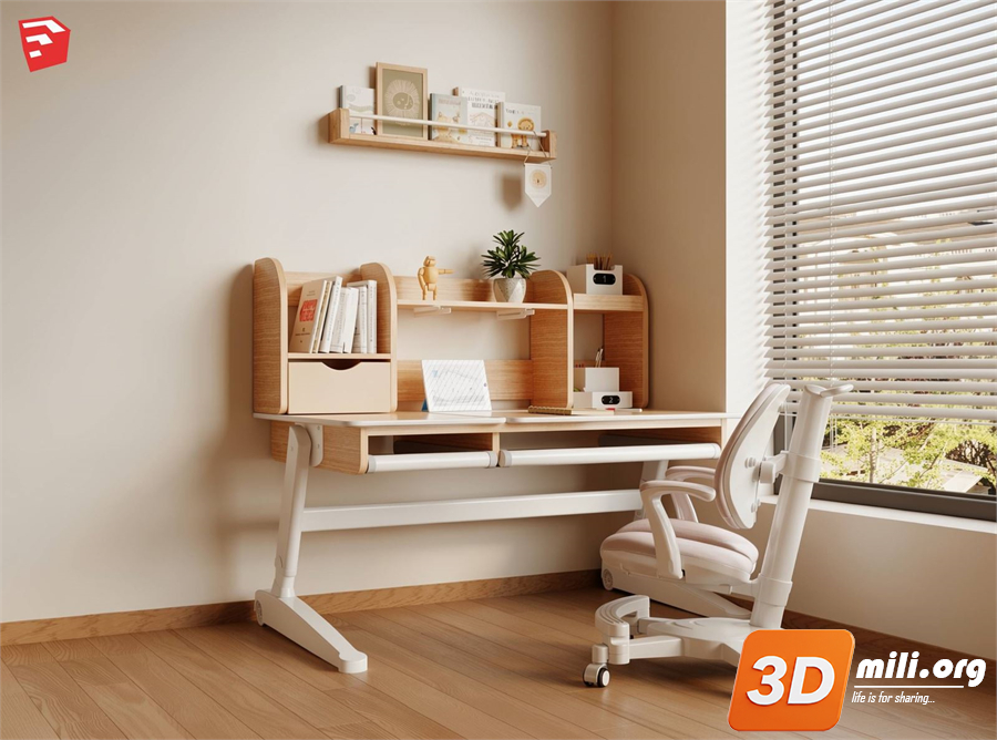 Kid's table and chairs Skp Files 